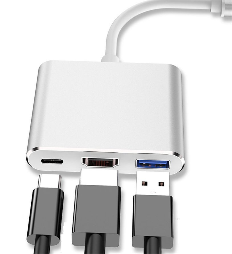 USB Хаб адаптер, переходник, концентратор для ноутбука с HDMI и USB ...