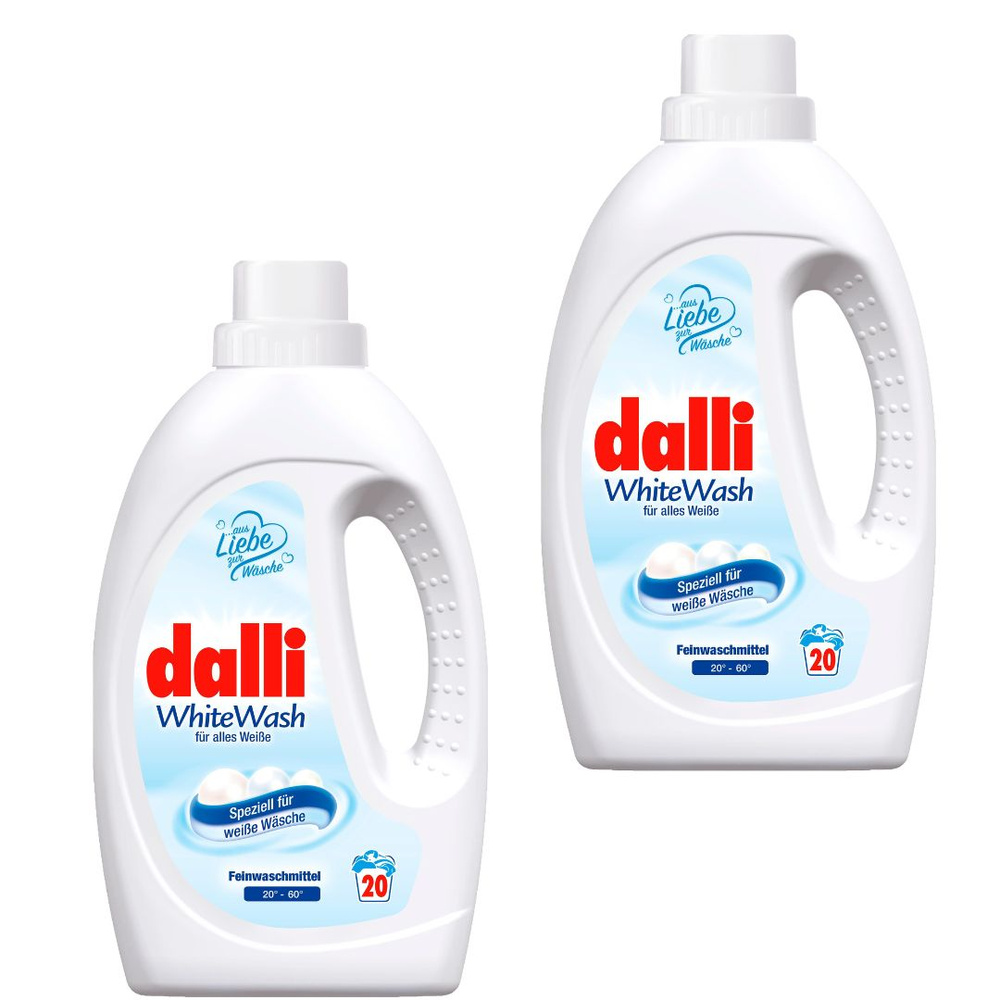 Концентрированный гель для стирки белого и светлого белья Dalli White Wash 1,1л., 20 стирок, Германия #1