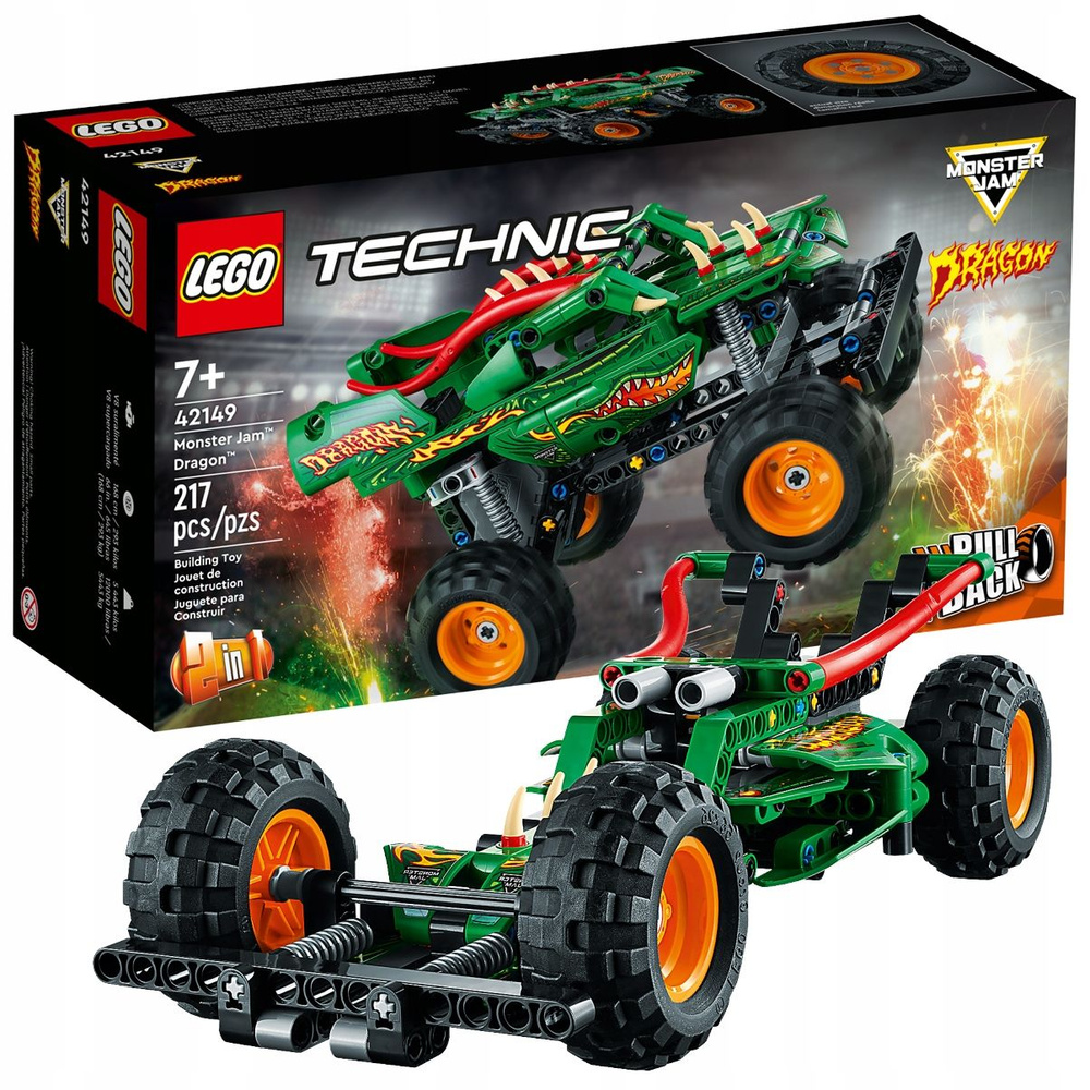 Конструктор LEGO Technic Монстер Джем Дракон, 42149