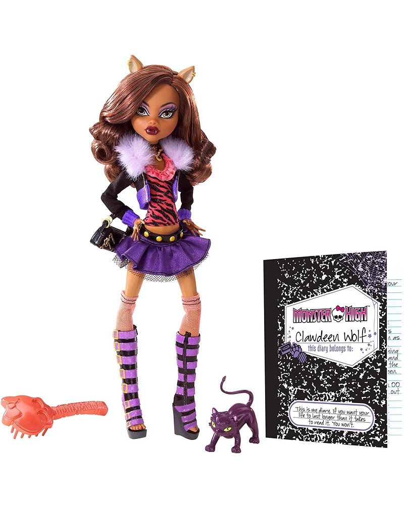 Кукла Monster High Mattel Монстер Хай Клодин Вульф Базовая с питомцем