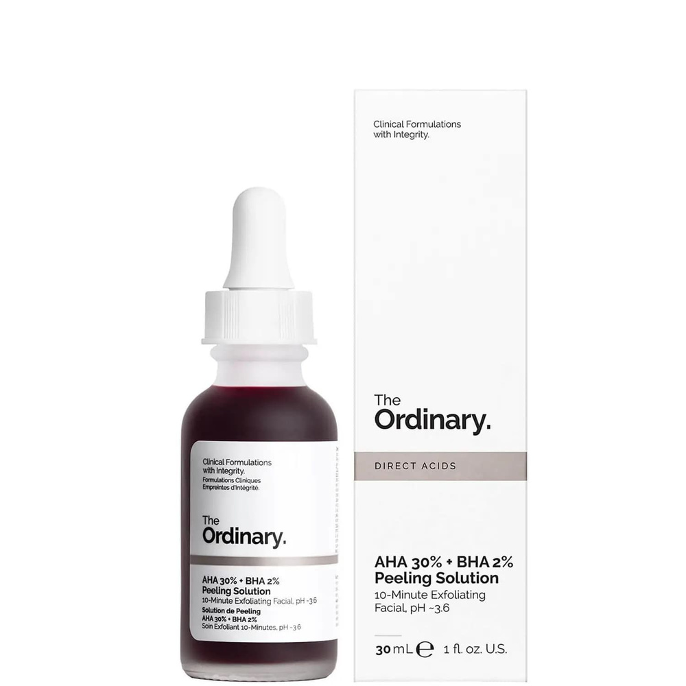 The Ordinary Кислотный Пилинг для лица AHA 30% + BHA 2% Peeling Solution,  30ml