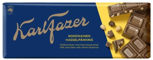 Karl Fazer Молочный шоколад с цельным фундуком, 200 гр. (Финляндия)  #1