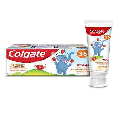 Зубная паста Colgate для детей от 3-5 лет, вкус Клубники, 60 мл  #1