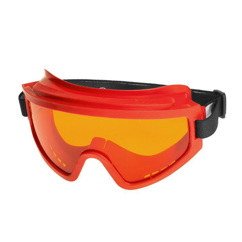Очки защитные РОСОМЗ ЗН11 PANORAMA super оранжевые, очки строительные, красный корпус, арт. 21112  #1