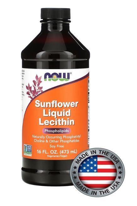 NOW Foods, жидкий лецитин из подсолнечника, 473 мл - купить с доставкой ...