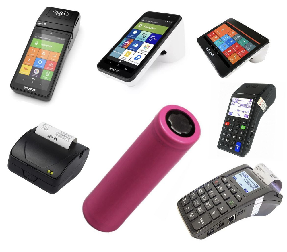 Аккумулятор для кассы Эвотор 5, 7.3, 10 (АТОЛ 15Ф, 91Ф, 92Ф) 3200 мАч 3 ...