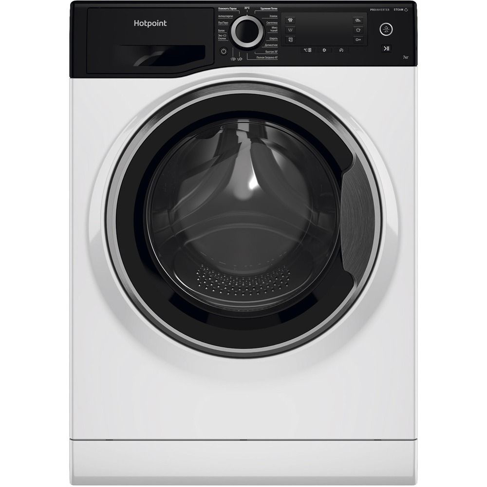 Стиральная машина Hotpoint NSD 7239 ZS VE RU, белый - купить по выгодной  цене в интернет-магазине OZON (931010121)