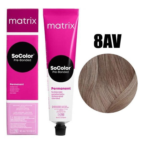 Matrix SoColor Pre-Bonded 6NV Темный блондин натуральный перламутровый 90 мл.