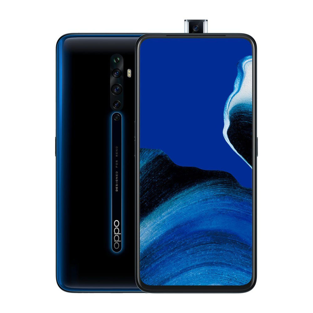 OPPO Смартфон OppoReno2Z Global/Русифицирован/глобальная версия/Поддержка  сервисов Google/ 6,5 дюйма 8/256 ГБ, черный