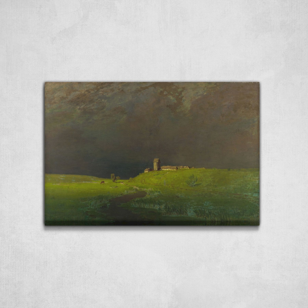 Картина на холсте, Архип Куинджи После дождя, 46x30см / Галерейщикъ -  купить по низкой цене в интернет-магазине OZON (249351993)