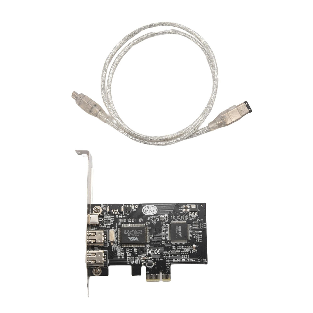 Плата контроллера Pci Express X1 Pci-e Firewire 1394a Ieee1394, 3 порта 