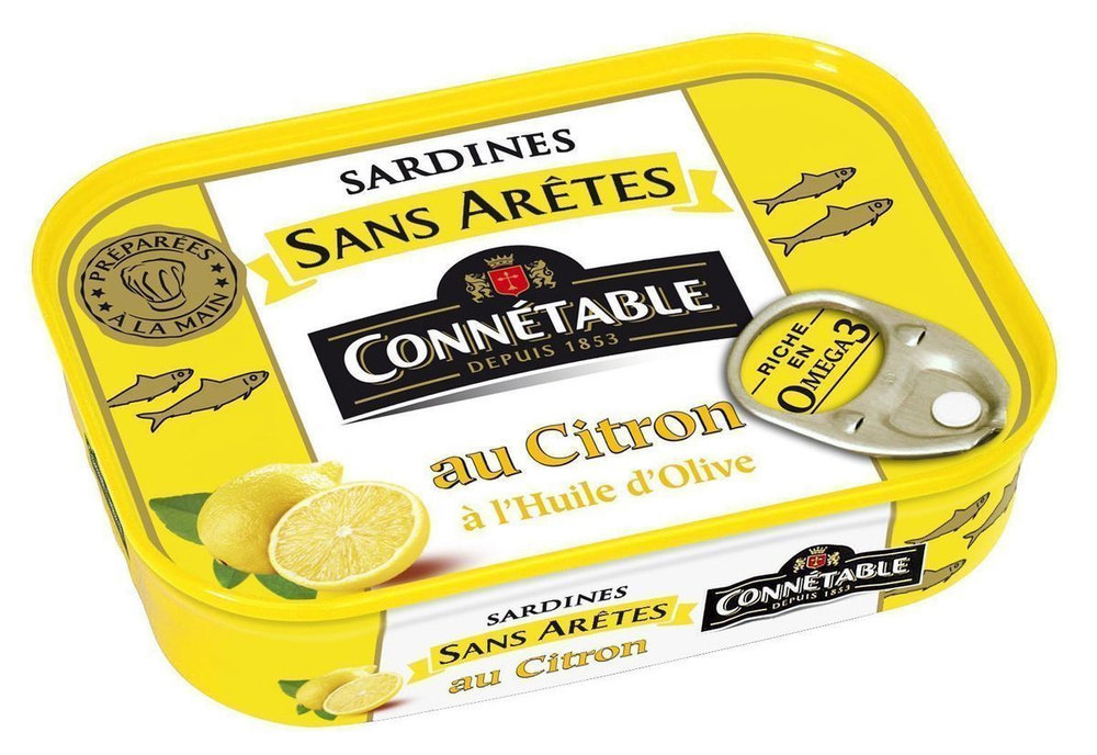 Сардины Connetable без костей в оливковом масле с лимоном 140г (Марокко)  #1