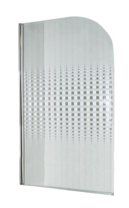 Шторка для ванны SW-F03 (140х80) алюминиевый профиль, стекло SW-F03 Мозаика  #1