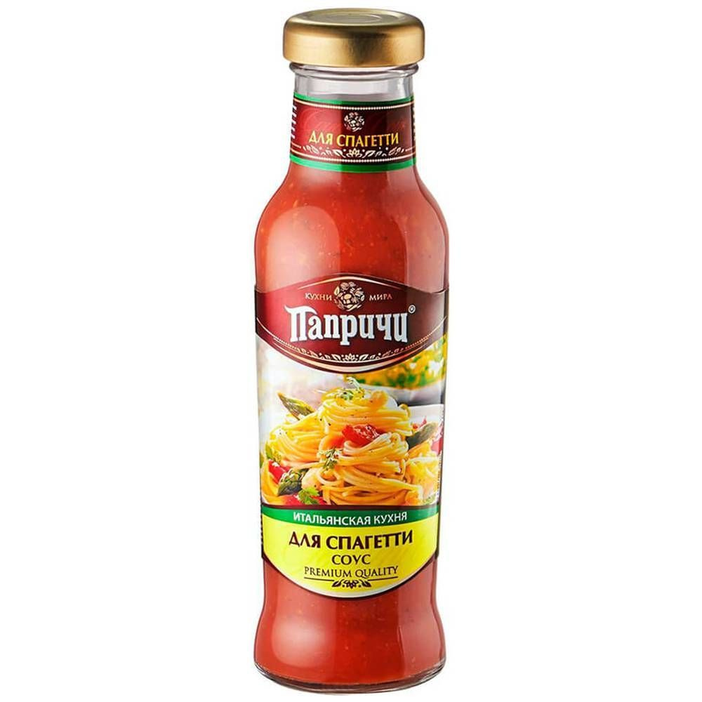 Соус ПАПРИЧИ Итальянская кухня Для спагетти 320г - купить с доставкой ...
