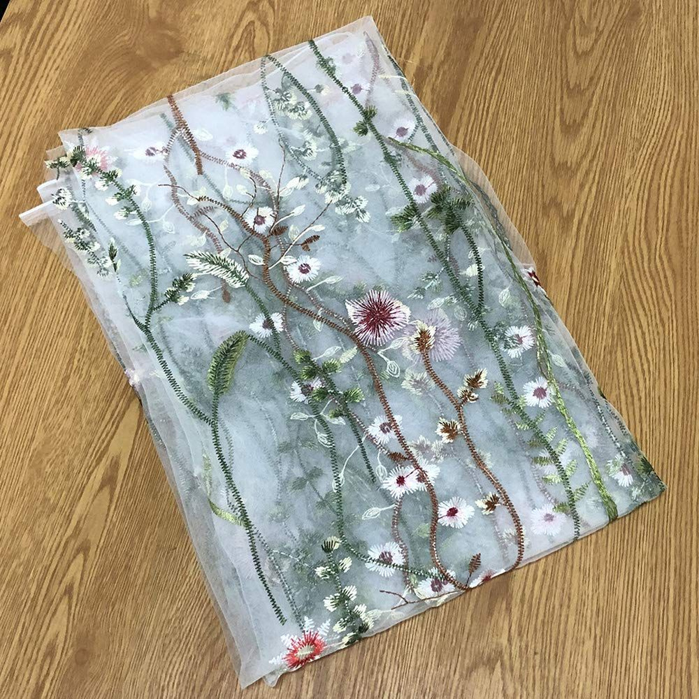 Вышивка Цветочная кружевная сетчатая ткань - купить с доставкой по ...