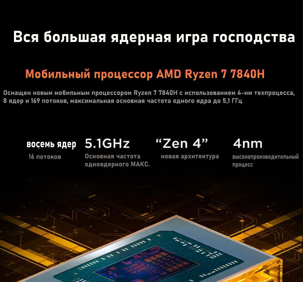 Игровой ноутбук Lenovo (Lenovo) Legion R7000P 2023 16-дюймовый суперигровой  ноутбук (новая видеокарта R7-7840H 32G 2T сделанный на заказ RTX4060 2.5K  High Refresh High Color Gamut Screen) Серый, серый металлик купить по низкой