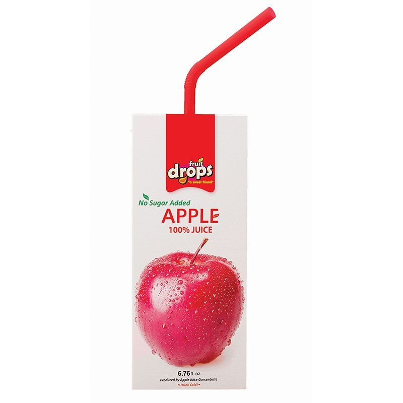 FRUIT DROPS Натуральный Яблочный сок 100%, 10 штук по 200 мл. Турция  #1