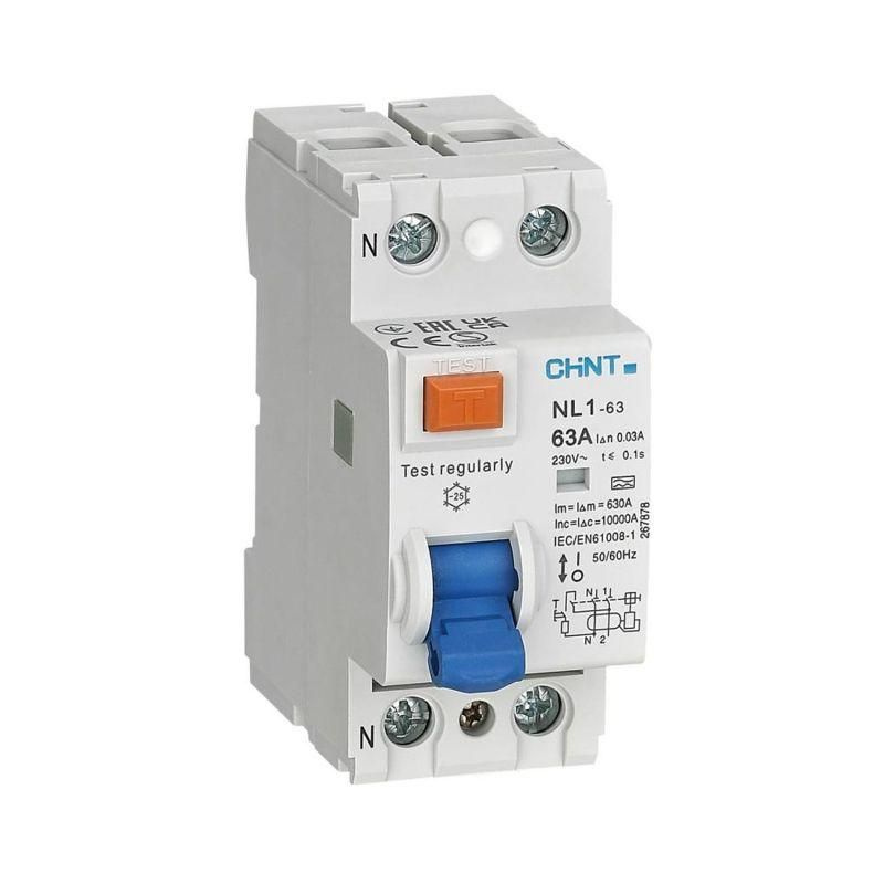 Выключатель дифференциального тока (УЗО) 2п 25А 30мА тип AC 6кА NL1-63 (R) CHINT 200212  #1