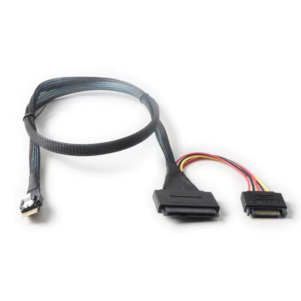 PCIe4.0 Slimsas SFF-8654 4i Male to SFF 8639 U.2 SSD-кабель для ...