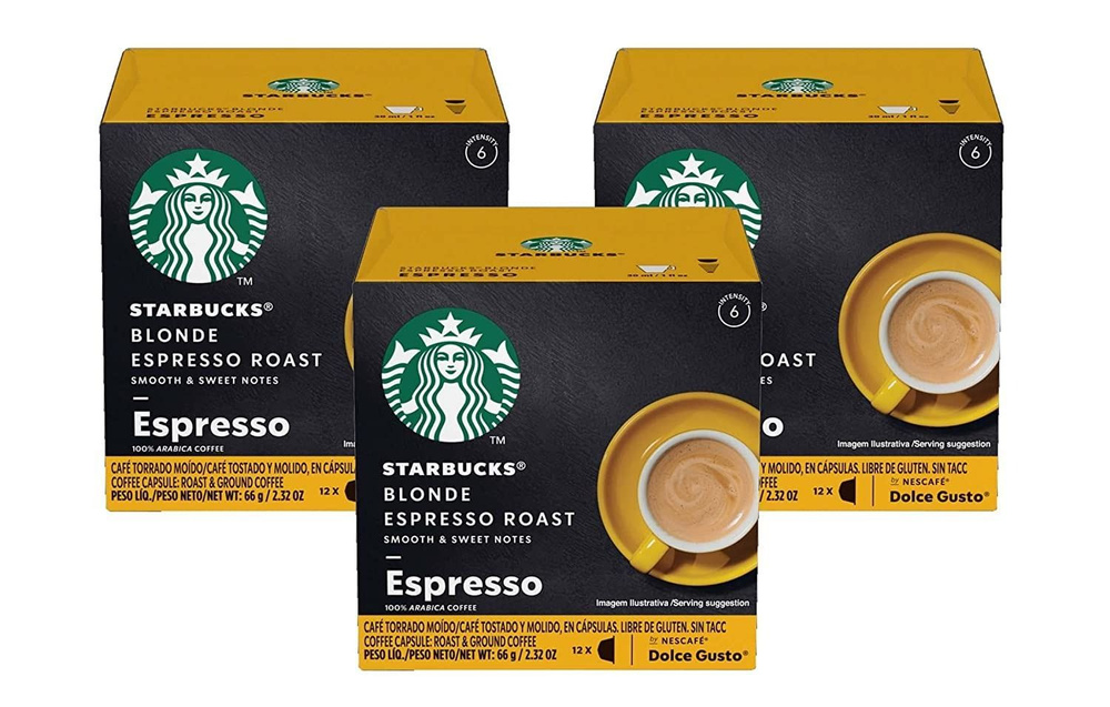 Кофе в капсулах Starbucks Dolce Gusto Espresso Roast, 3 упаковки x 12 шт #1