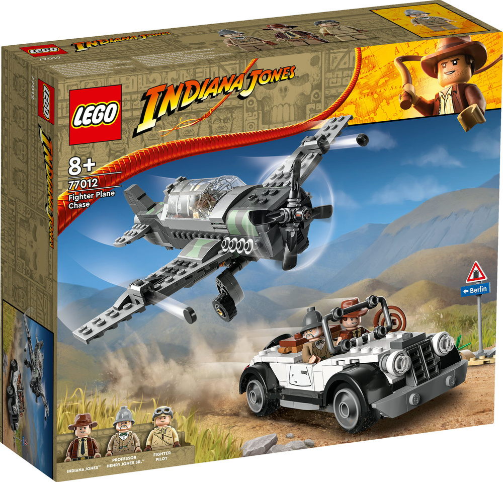 Конструктор LEGO Indiana Jones Погоня на истребителе, 387 деталей, 8+,  77012 - купить с доставкой по выгодным ценам в интернет-магазине OZON  (1040138917)