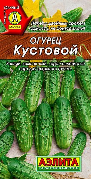 Семена огурцов "Кустовой" пчелоопыляемый Аэлита для открытого грунта, 20 шт  #1