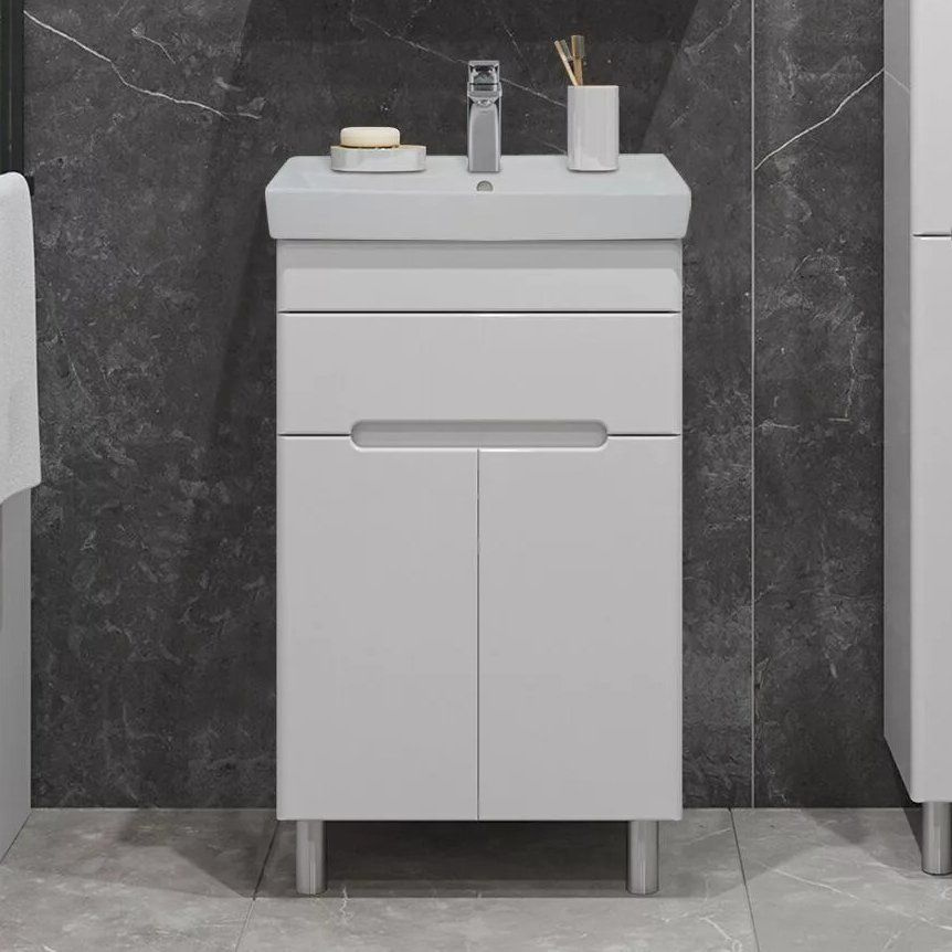 Тумба под раковину SanStar Модена 50 напольная, белая купить на OZON по ...