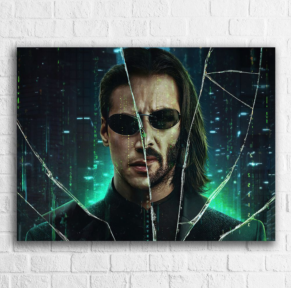 Постер "Матрица". А3, плакат "The Matrix" 30x40см / Нео, Киану Ривз, Перезагрузка, Революция, Воскрешение, #1