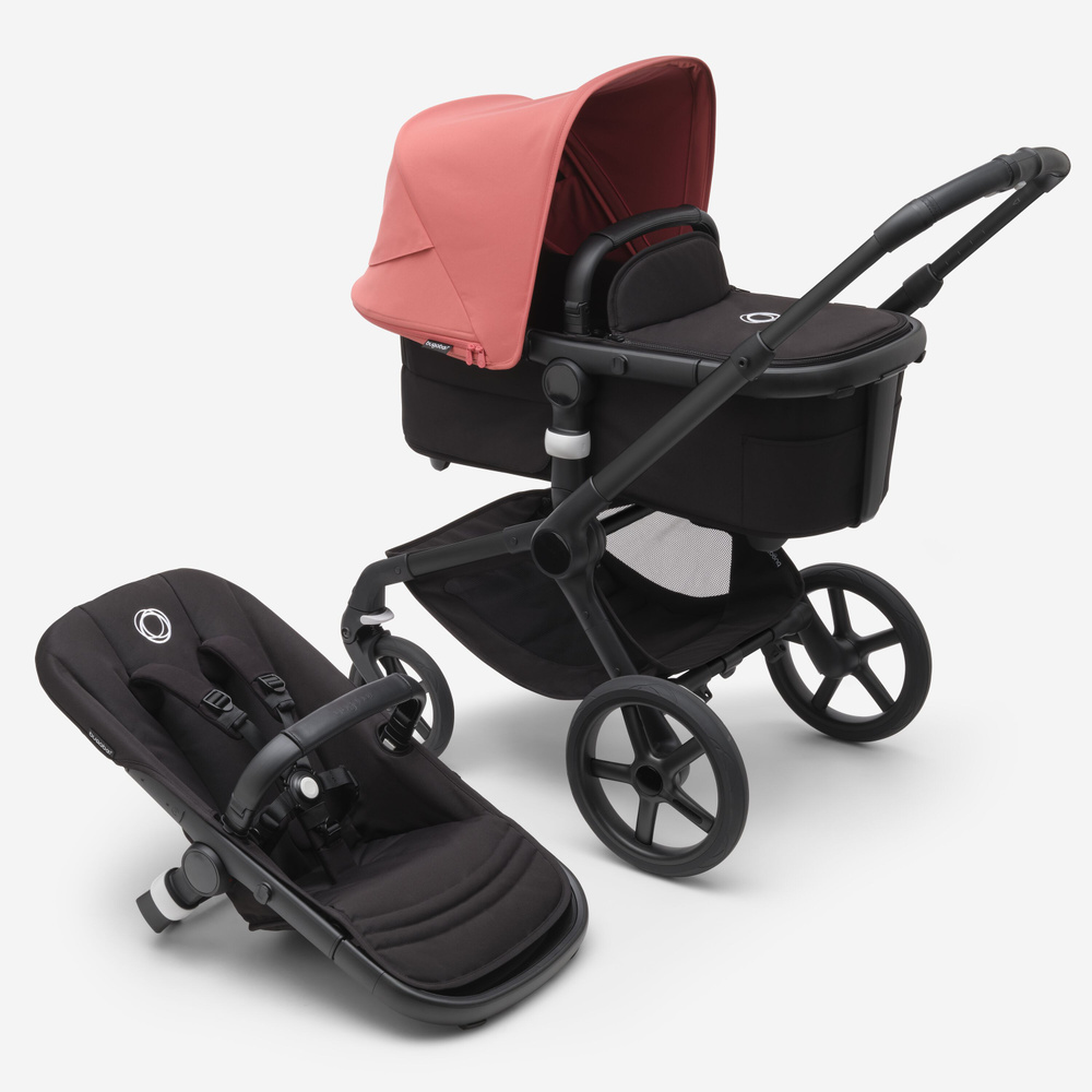 Коляска Bugaboo Fox 5 black/ midnight black/Sunrise red #1