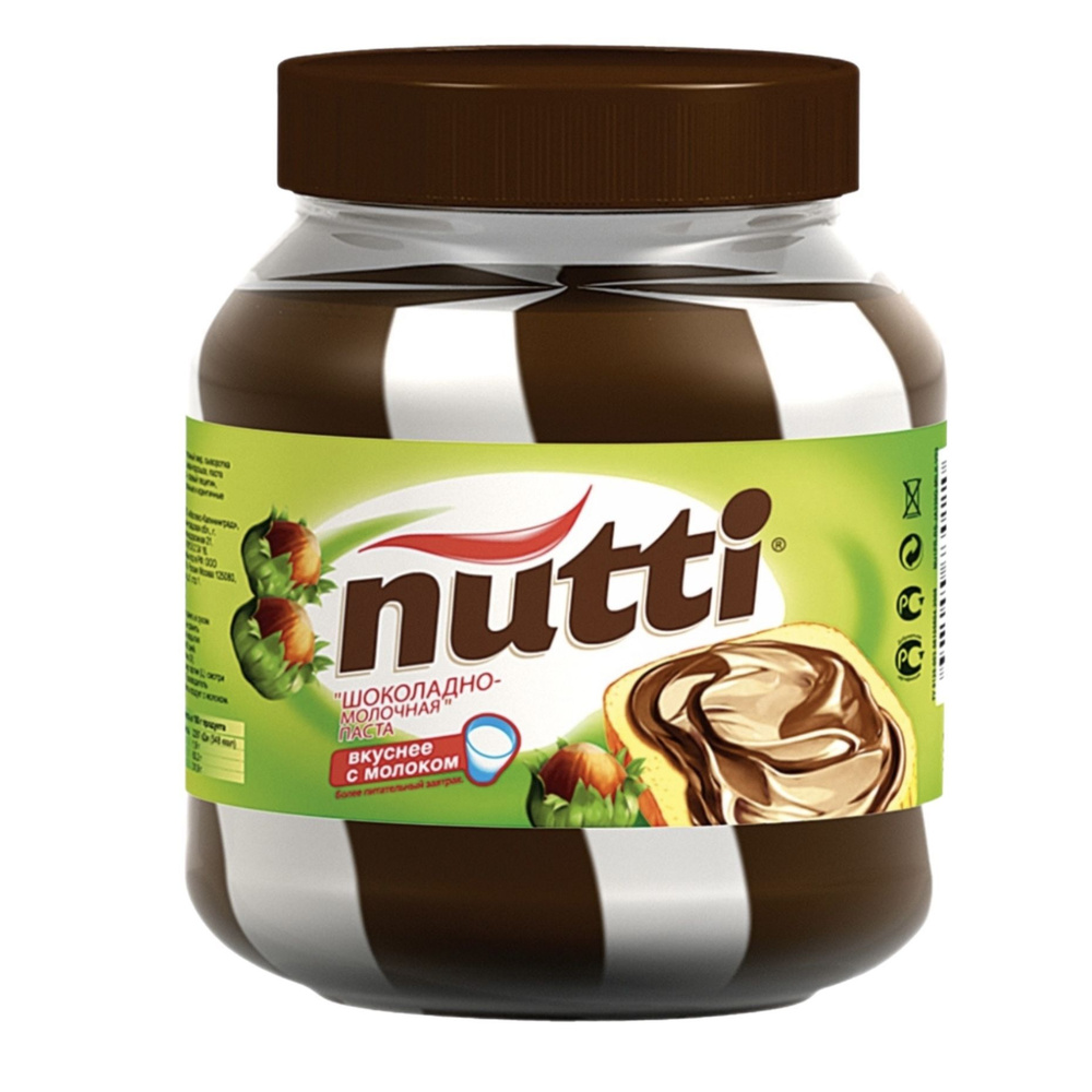 Nutti Паста ореховая с какао "Шоколадно-молочная", 700 г #1