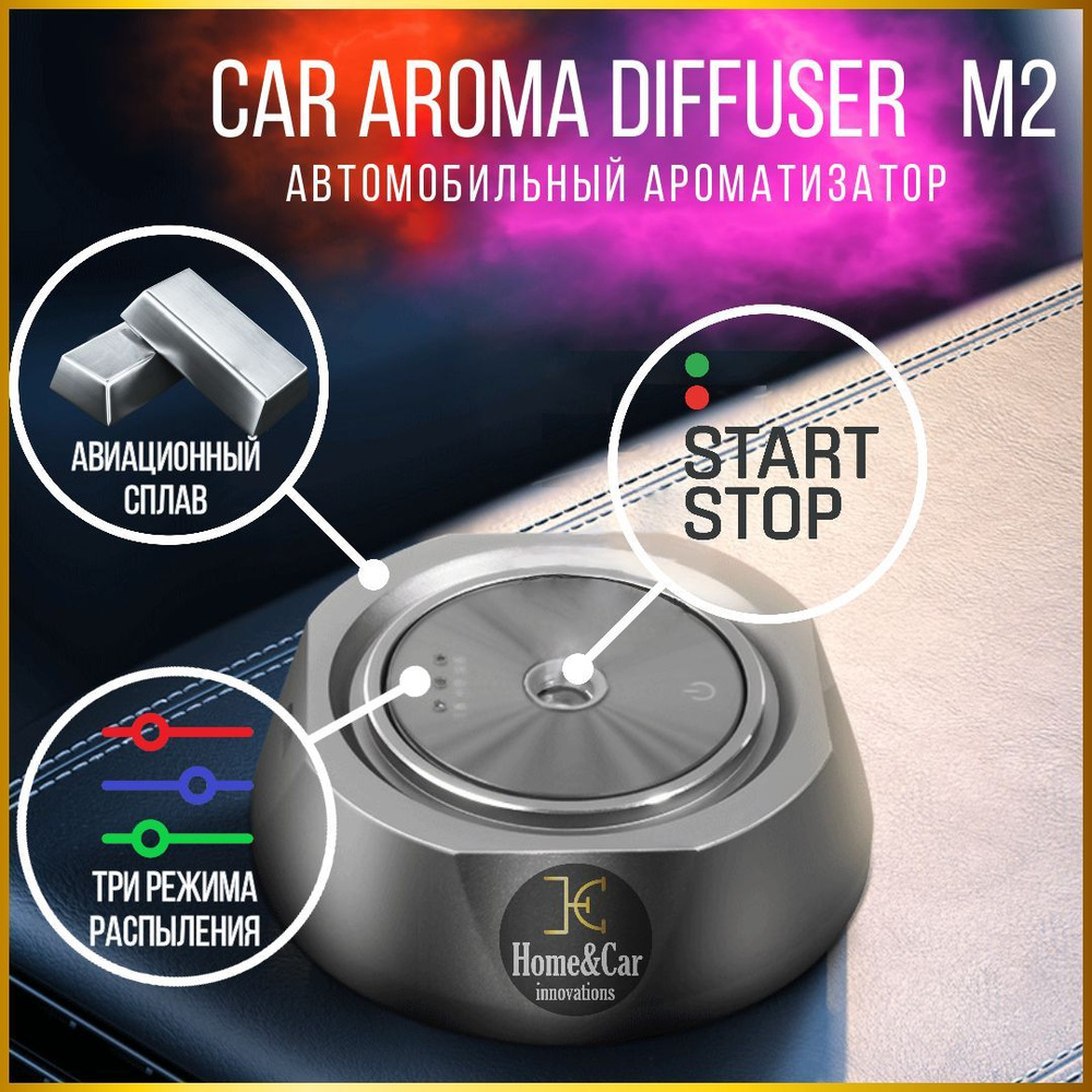 Ароматизатор для автомобиля Car Aroma Diffuser M2 ультразвуковой