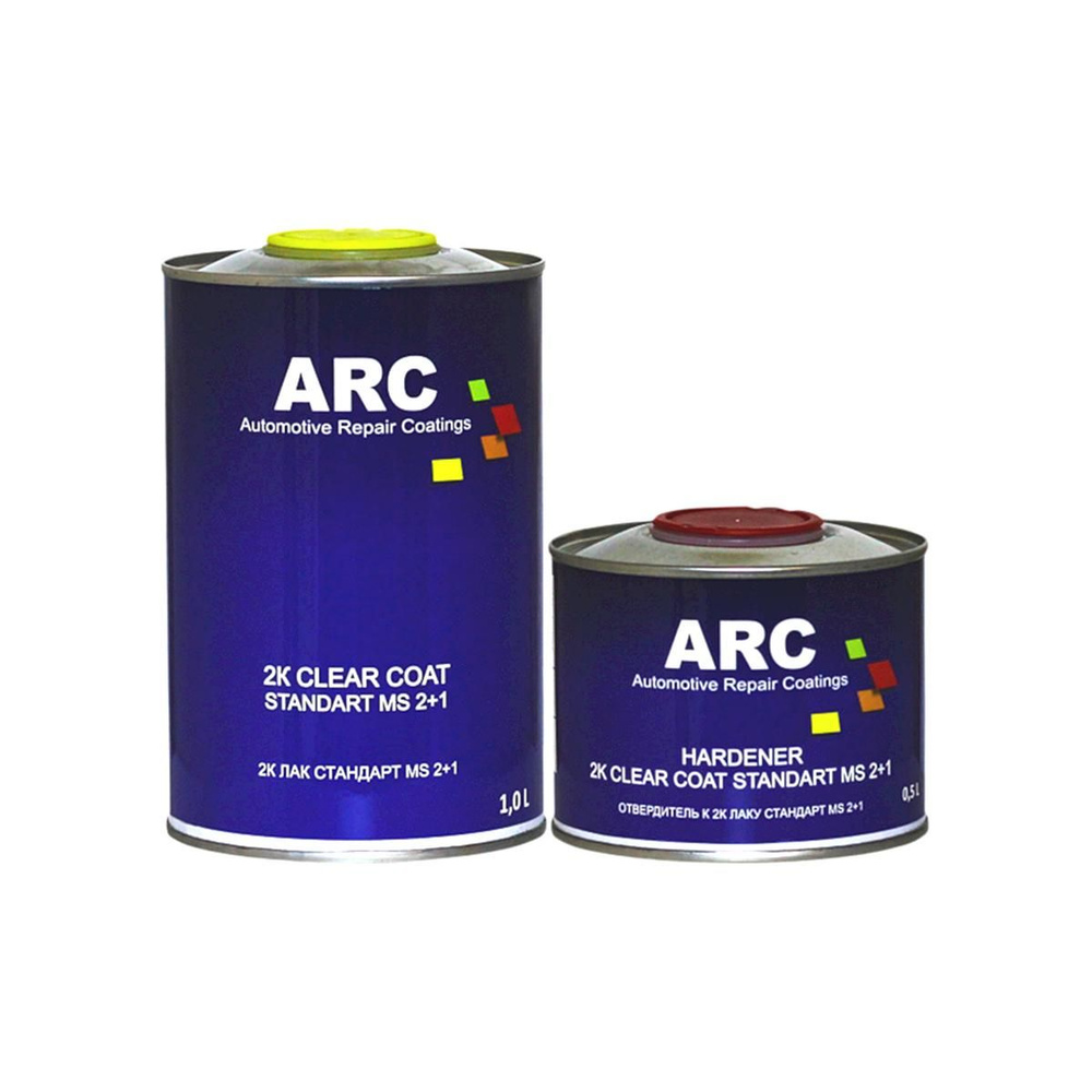 Акрил-полиуретановый лак ARC Clear Coat Standard 2+1 MS 1 л. с отвердителем 0,5 л.  #1