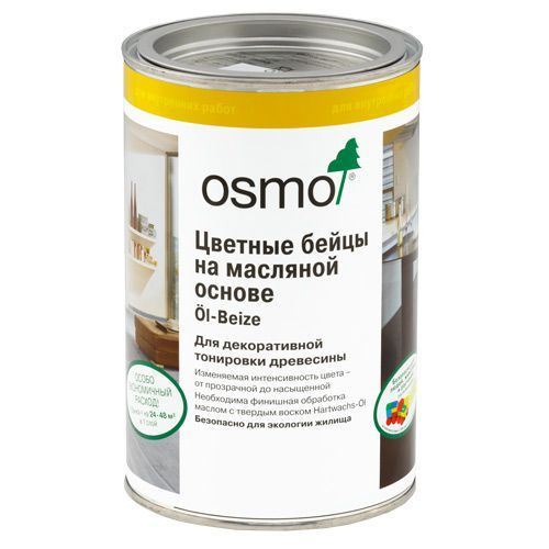Цветные Бейцы OSMO на масляной основе l-Beize 3501 Белый , 0.125л #1
