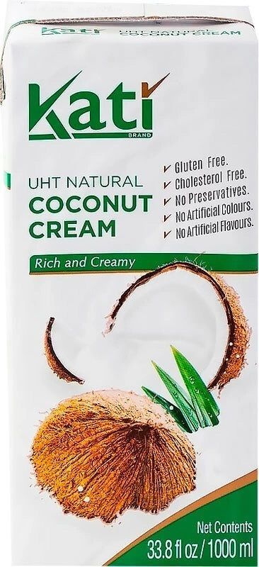 Кокосовые сливки (кокосовый крем) Kati, жирность 24%, 1 л #1