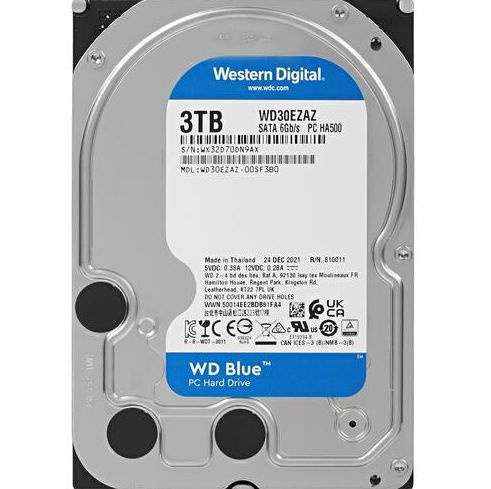 Western Digital 3 ТБ Внутренний жесткий диск Blue (WD30EZAZ) (WD30EZAZ)  #1