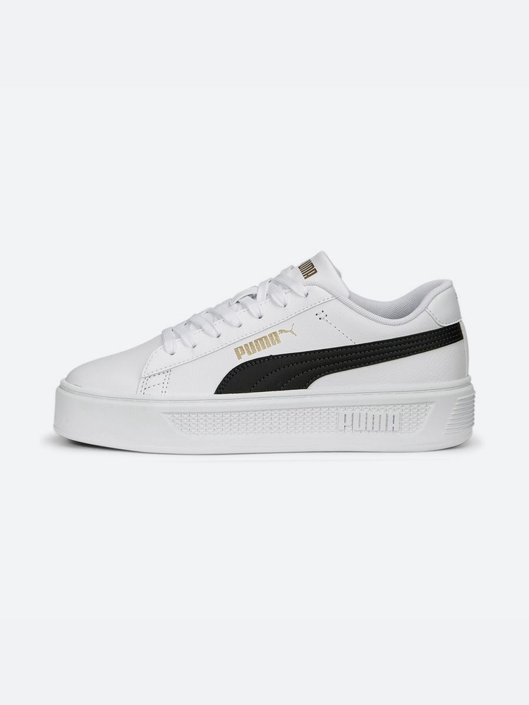 Puma platform cheap black white