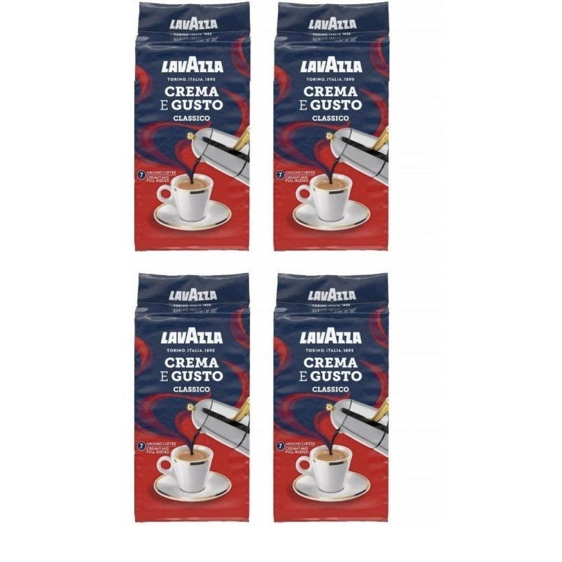 Кофе Молотый Lavazza Crema e Gusto Classico 250 г x 4 шт - купить с ...