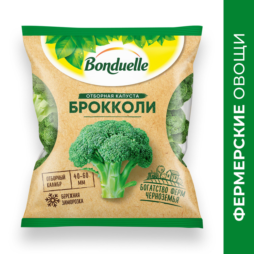 Брокколи замороженные Bonduelle, фермерские, 400 г - купить с доставкой по  выгодным ценам в интернет-магазине OZON (355135107)