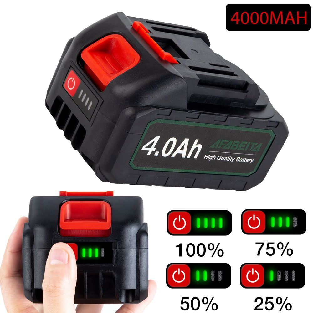 AFABEITA 21B Аккумулятор для шуруповерта 4ah Li-ion акб для ...
