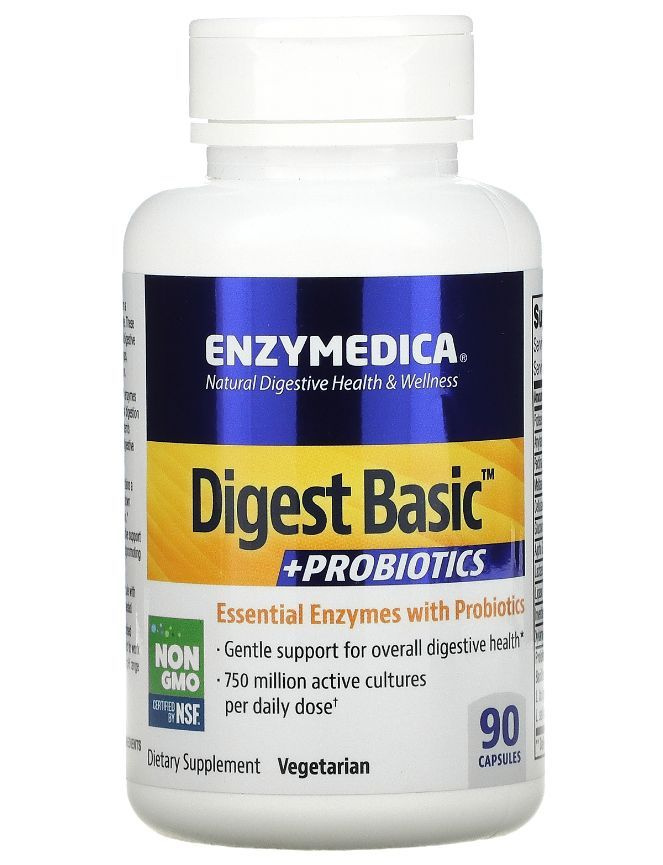Enzymedica, Digest Basic с пробиотиками, 90 капсул купить на OZON по ...