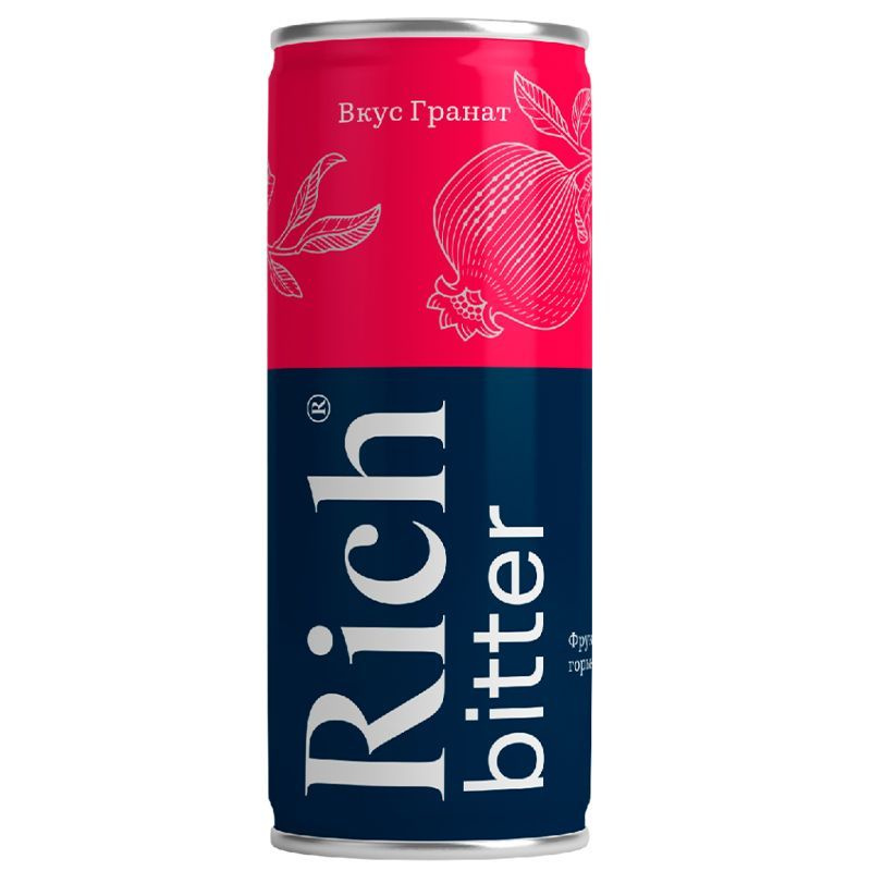 Газированный напиток Rich Рич Гранат ЖБ 0,33 х 12 шт - купить с ...
