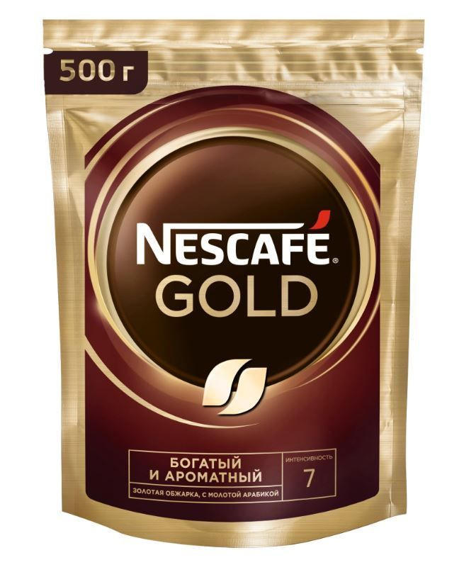 Кофе растворимый Nescafe Gold 500гр #1