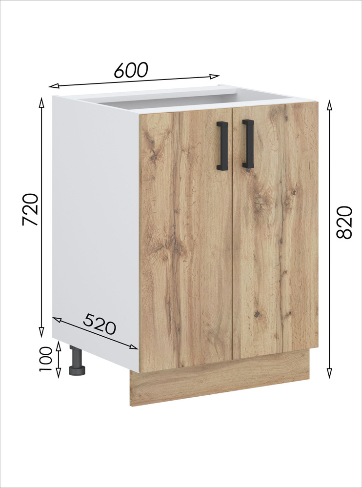 Кухонный модуль напольный 60х51.6х82 см #1