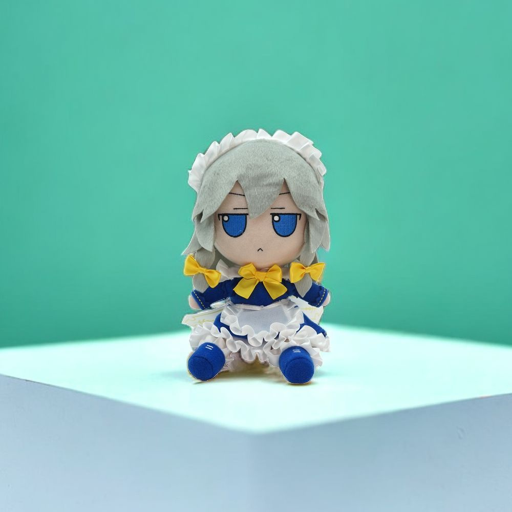 Аниме Мягкие Игрушки TouHou Project Fumo Izayoi Sakuya / Сакуя Изаёи  Игрушка Антистресс 20 CM