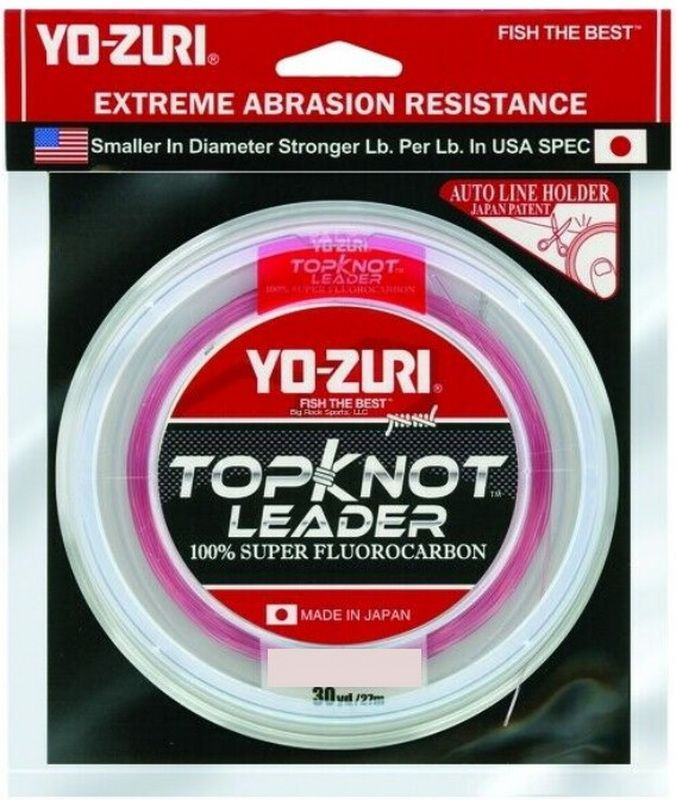 Флюорокарбон Yo-Zuri TOPKNOT LEADER FLUOROCARBON 100% 30YDS 80Lbs 0.810mm (natural clear)  #1