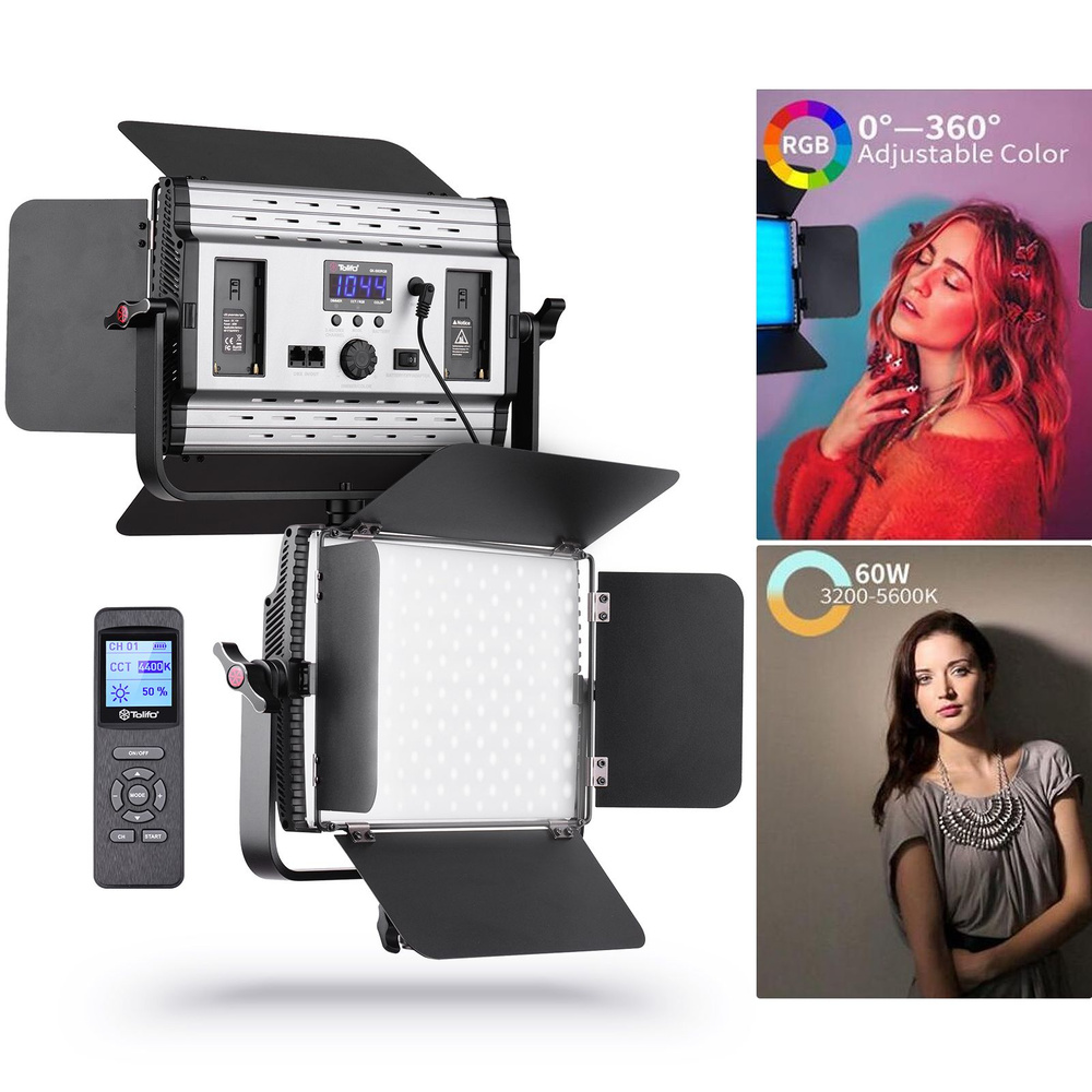 Tolifo GK-S60RGB 60W RGB LED Видеосвет 3200K-5600K Диммируемая - Main Image