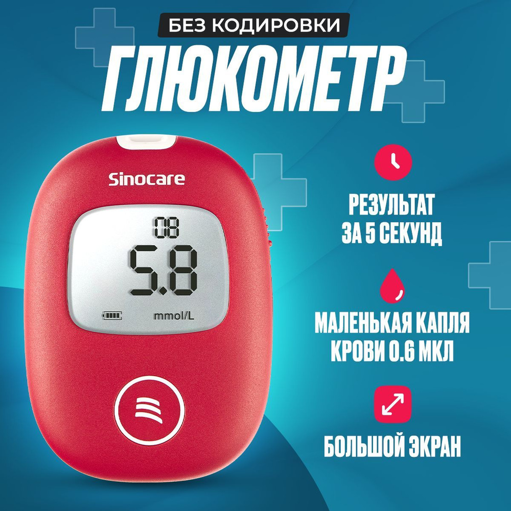 Глюкометр Sinocare SAFE AQ SMART + ручка-прокалыватель - купить с ...