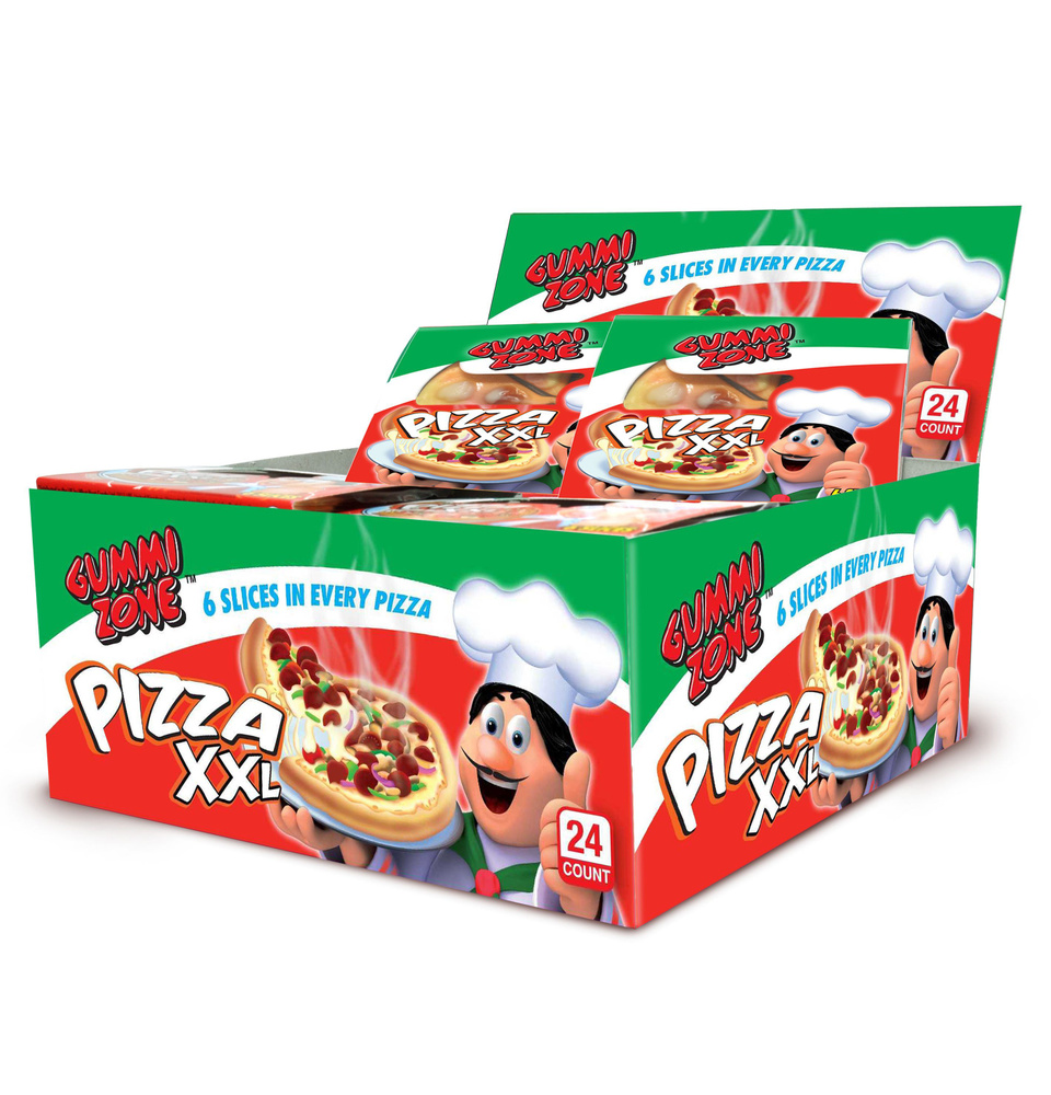 Мармелад жевательный Большая Пицца (Pizza XXL) дисплей 24 шт.  #1