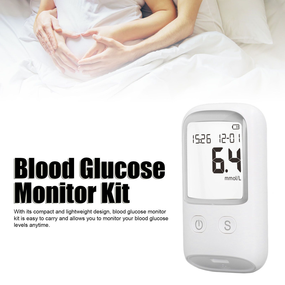 Монитор уровня глюкозы в крови, набор для тестирования на диабет, с 25 ...