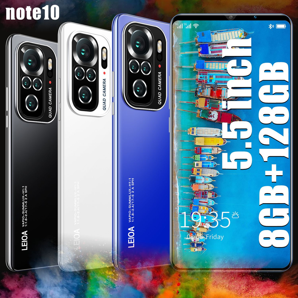 Смартфон Note 10 pro 5.5 Недорогой телефон Музыкальный Домашний кинотеатр  Тонкий Большой экран*21 - купить по выгодной цене в интернет-магазине OZON  (1339638581)